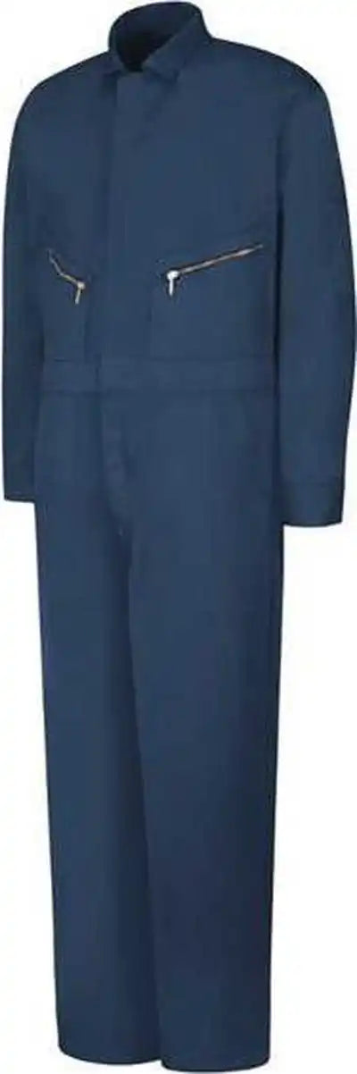 Red Kap Cc18 Zip Front Cotton Coverall Navy