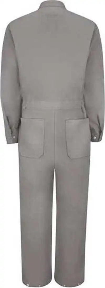 Red Kap Cc18l Zip Front Cotton Coverall Long Sizes Gray