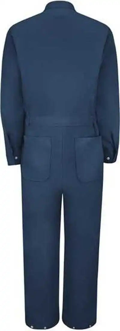 Red Kap Cc18l Zip Front Cotton Coverall Long Sizes Navy