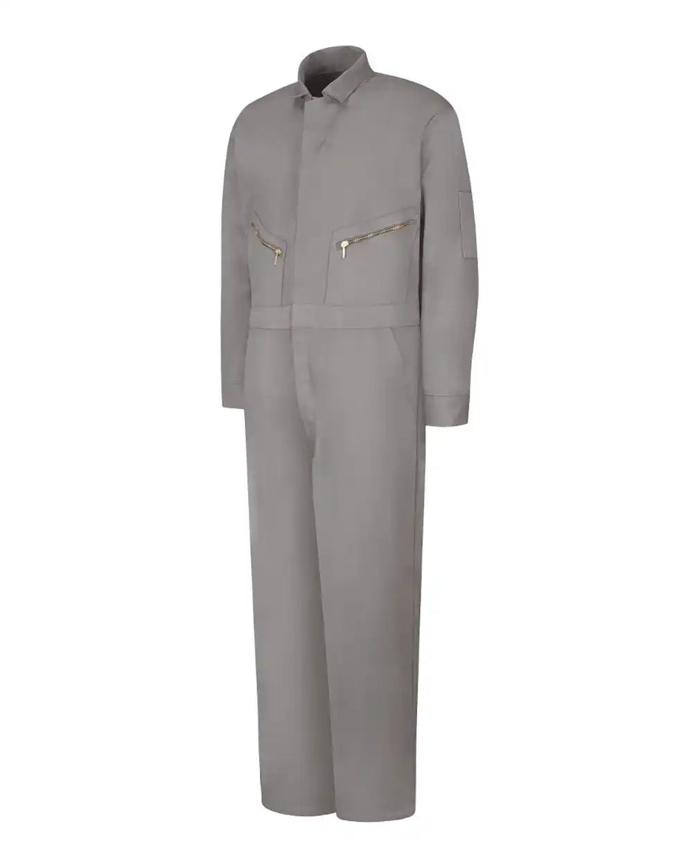 Red Kap Cc18t Zip-front Cotton Coverall - Tall Sizes - Grey - 44