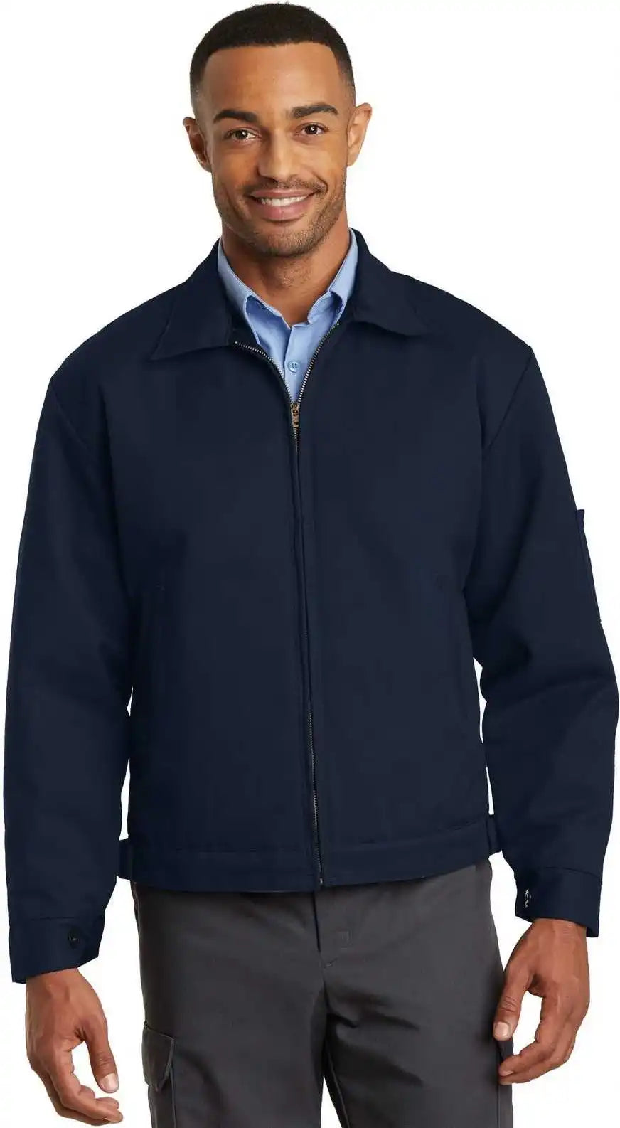 Red Kap Csjt22 Slash Pocket Jacket Navy