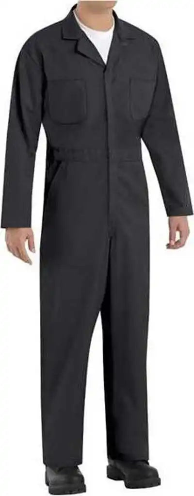 Red Kap Ct10ext Twill Action Back Coverall Extended Sizes Black
