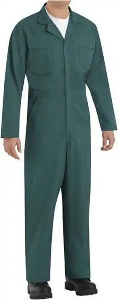 Red Kap Ct10ext Twill Action Back Coverall Extended Sizes Spruce Green