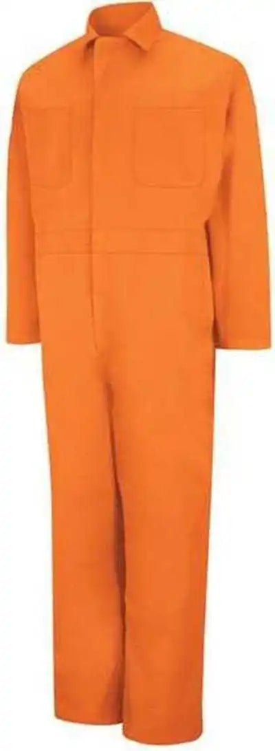 Red Kap Ct10l Twill Action Back Coverall Long Sizes Orange