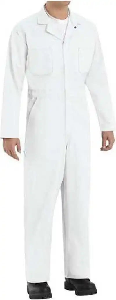 Red Kap Ct10l Twill Action Back Coverall Long Sizes White