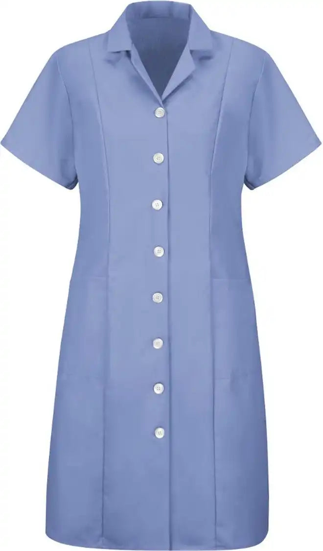 Red Kap Dp23 Women’s Short Sleeve Dress - Light Blue / s