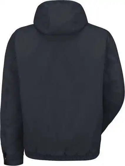 Red Kap Jd20 Blended Duck Zip Front Hooded Jacket Navy