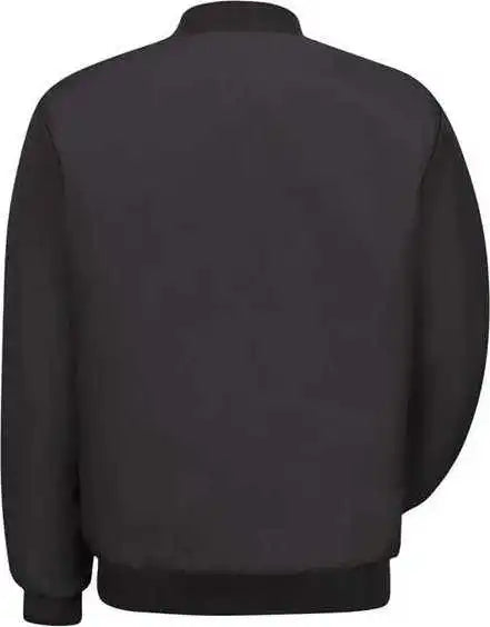 Red Kap Jt38l Solid Team Jacket Long Sizes Black