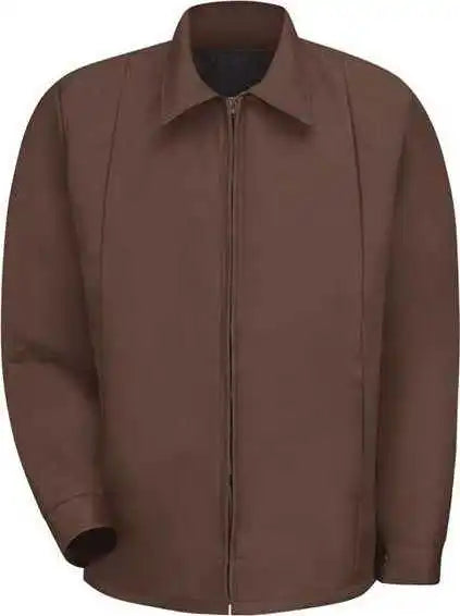 Red Kap Jt50 Perma Lined Panel Jacket Brown