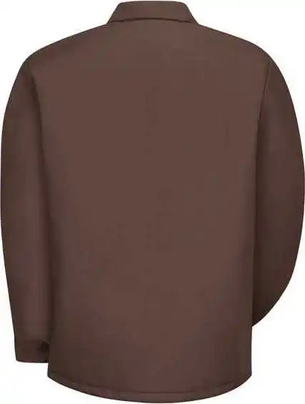 Red Kap Jt50 Perma Lined Panel Jacket Brown