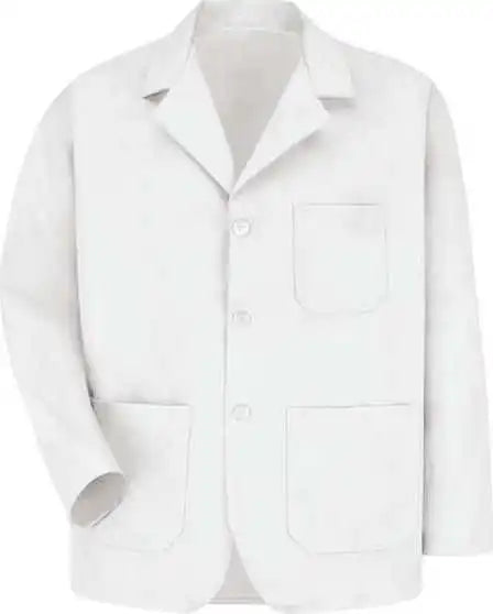Red Kap Kp10l Lapel Counter Coat Long Sizes White