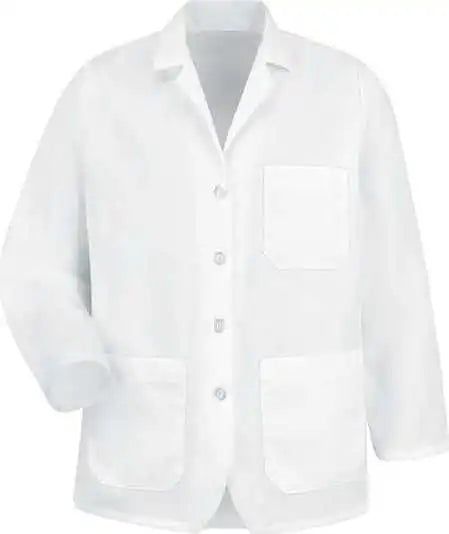Red Kap Kp11 Lapel Counter Coat White