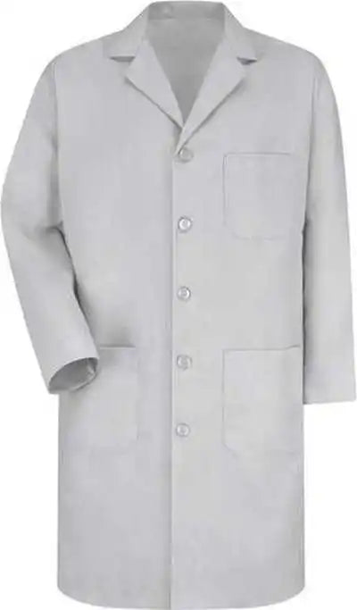 Red Kap Kp14 Button Front Lab Coat Gy Gray