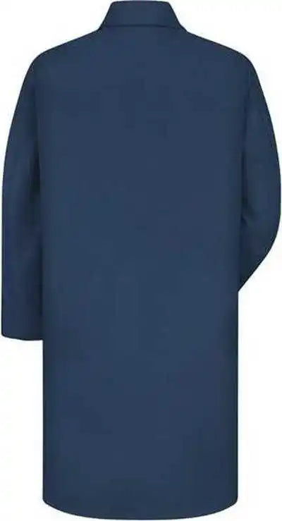 Red Kap Kp14 Button Front Lab Coat Navy