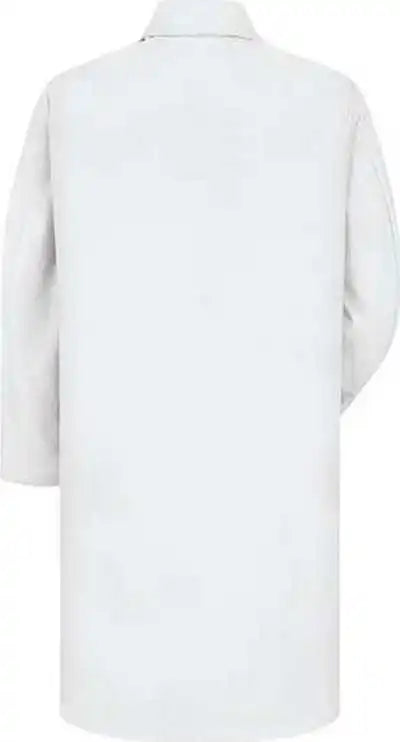 Red Kap Kp14 Button Front Lab Coat White