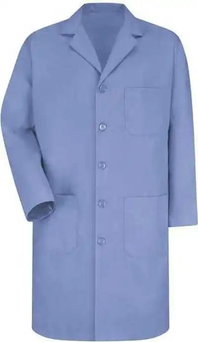 Red Kap Kp14ext Button Front Lab Coat Extended Sizes Light Blue
