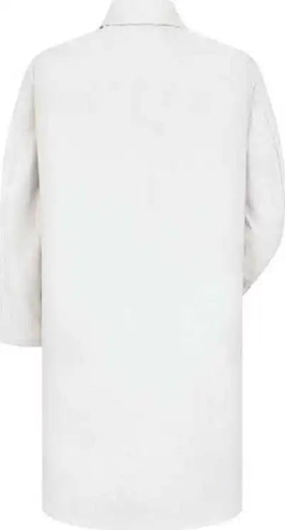 Red Kap Kp14l Button Front Lab Coat Long Sizes White