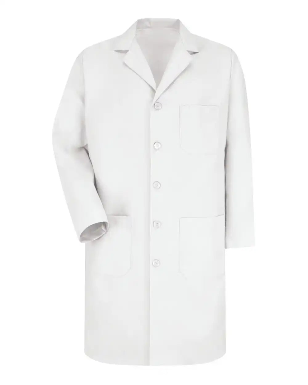 Red Kap Kp14t Button Front Lab Coat - Tall Sizes - White - 40