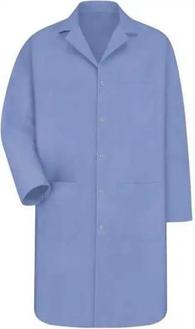 Red Kap Kp18 Gripper Front Lab Coat Light Blue