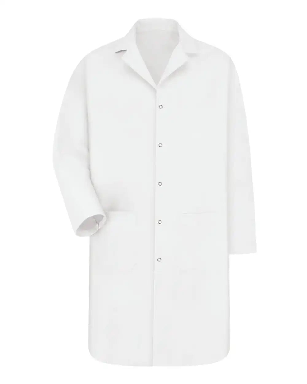Red Kap Kp18t Gripper Front Lab Coat - Tall Sizes - White / Lt