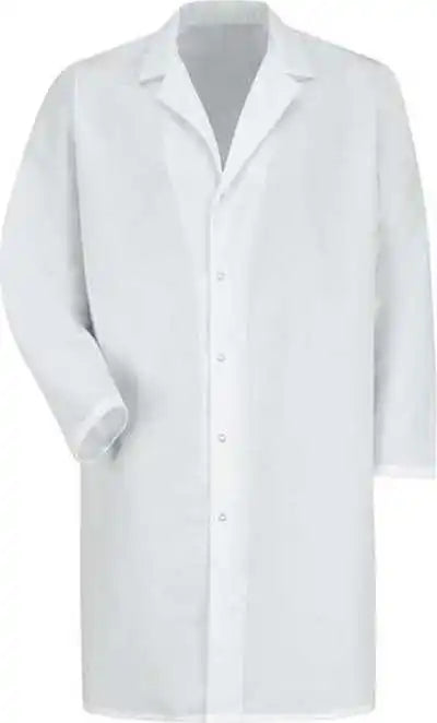 Red Kap Kp38 Lab Coat with Gripper White
