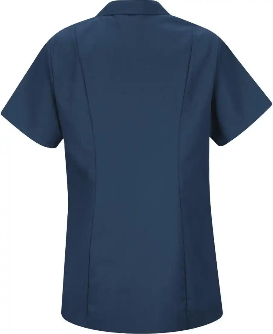 Red Kap Kp43 Women’s Zip Front Smock - Navy - Xs