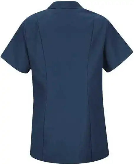 Red Kap Kp43 Women’s Zip Front Smock - Navy