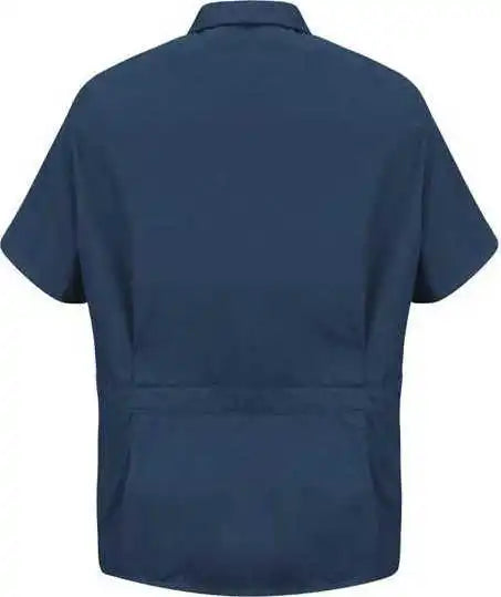 Red Kap Kp44 Zip Front Smock Navy