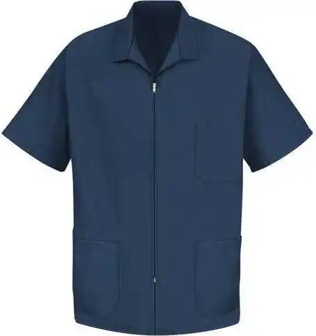 Red Kap Kp44 Zip Front Smock Navy