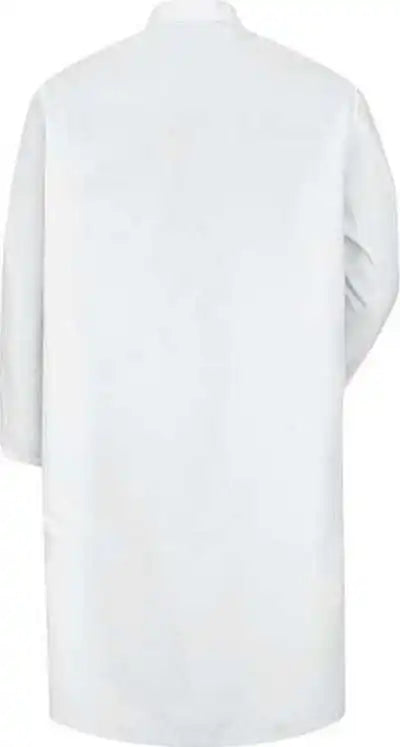 Red Kap Ks58 Snap-front Spun Polyester Butcher Coat - White