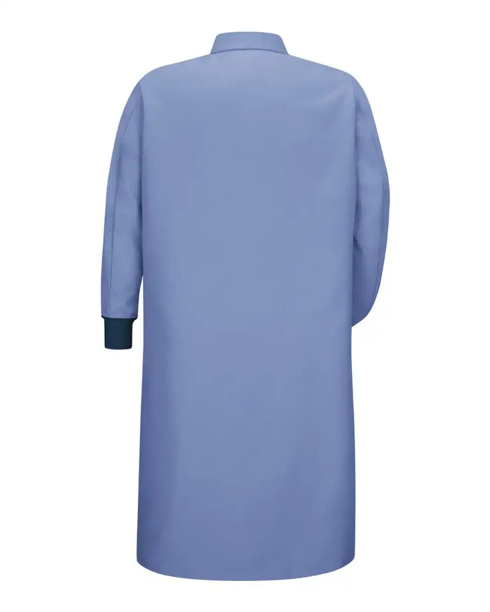 Red Kap Ks60 Gripper-front Pocketless Butcher Coat with Knit Cuffs - Light Blue
