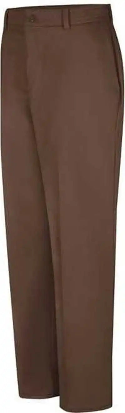 Red Kap Pc20 Wrinkle-resistant Cotton Work Pants - Brown - Unhemmed