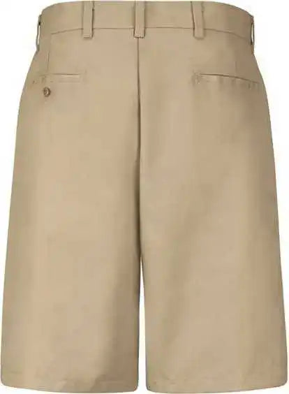 Red Kap Pc26 Cotton Casual Plain Front Shorts - Khaki