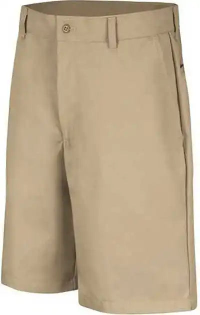 Red Kap Pc26ext Cotton Casual Plain Front Shorts - Extended Sizes - Khaki