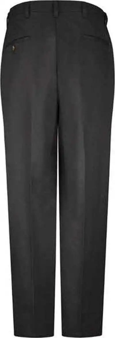 Red Kap Pc44 Plain Front Casual Cotton Pants Black Unhemmed