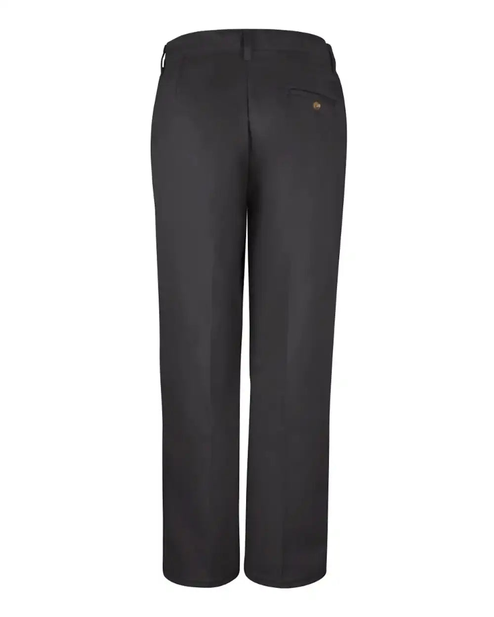 Red Kap Pc45 Women’s Plain Front Cotton Pants - Black - Unhemmed