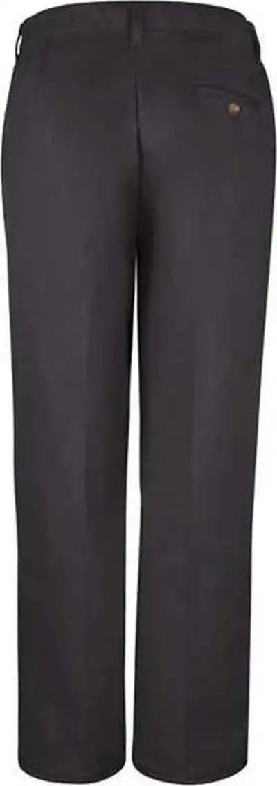 Red Kap Pc45 Women’s Plain Front Cotton Pants Black Unhemmed