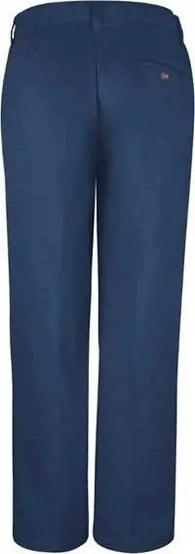 Red Kap Pc45 Women’s Plain Front Cotton Pants Navy Unhemmed