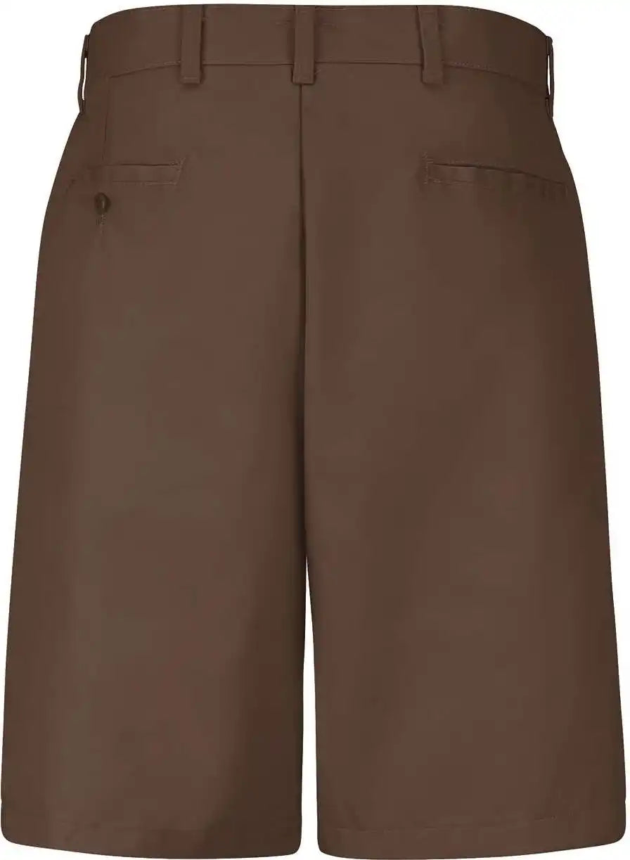 Red Kap Pt26 Plain Front Shorts Brown