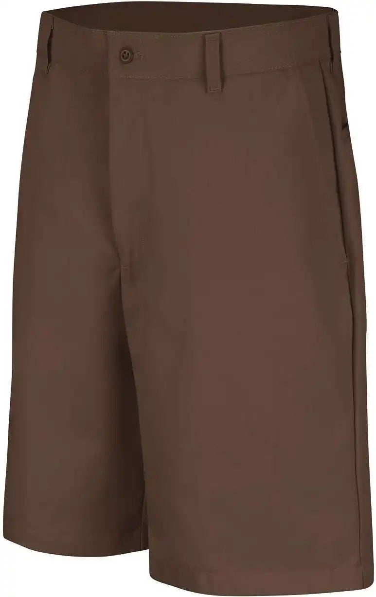 Red Kap Pt26 Plain Front Shorts Brown