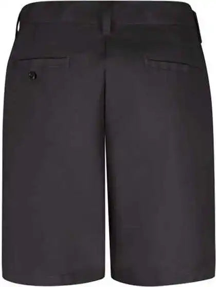 Red Kap Pt27 Women’s Plain Front Shorts 8 Inch Inseam - Black