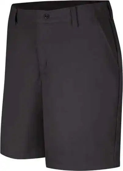 Red Kap Pt27 Women’s Plain Front Shorts 8 Inch Inseam - Black