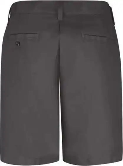 Red Kap Pt27 Women’s Plain Front Shorts 8 Inch Inseam - Charcoal