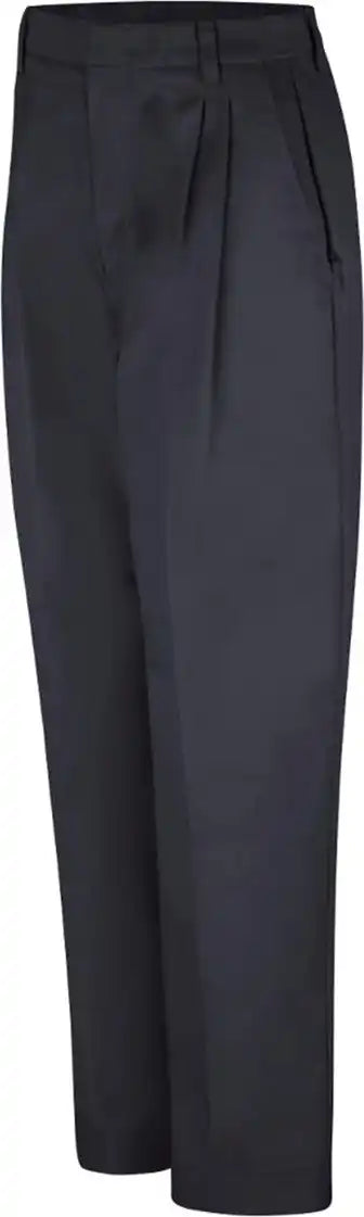 Red Kap Pt39 Women’s Pleated Twill Slacks - Black - 10