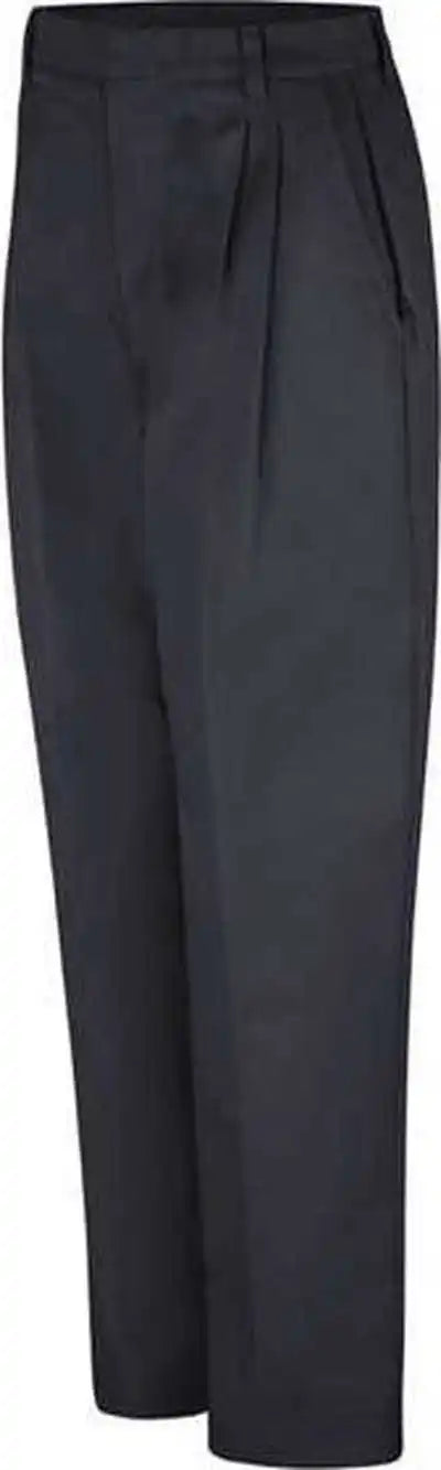 Red Kap Pt39 Women’s Pleated Twill Slacks - Black