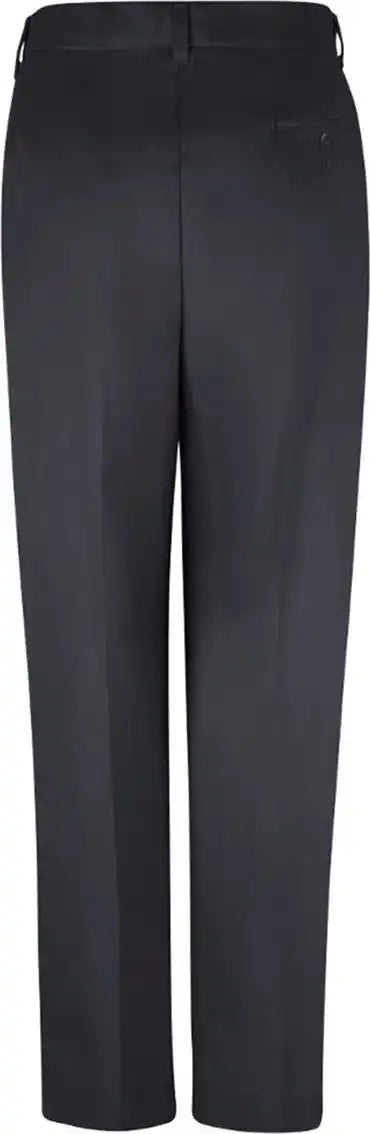 Red Kap Pt39 Women’s Pleated Twill Slacks - Black