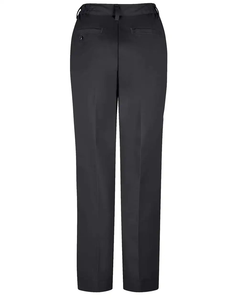 Red Kap Pt61ext Women’s Elastic Insert Work Pants - Extended Sizes - Black - Unhemmed - 24