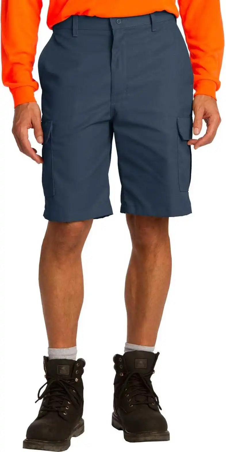 Red Kap Pt66 Industrial Cargo Short Navy