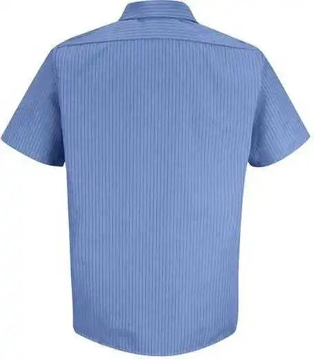 Red Kap Sb22 Industrial Stripe Short Sleeve Work Shirt Bs Petrol Blue Navy