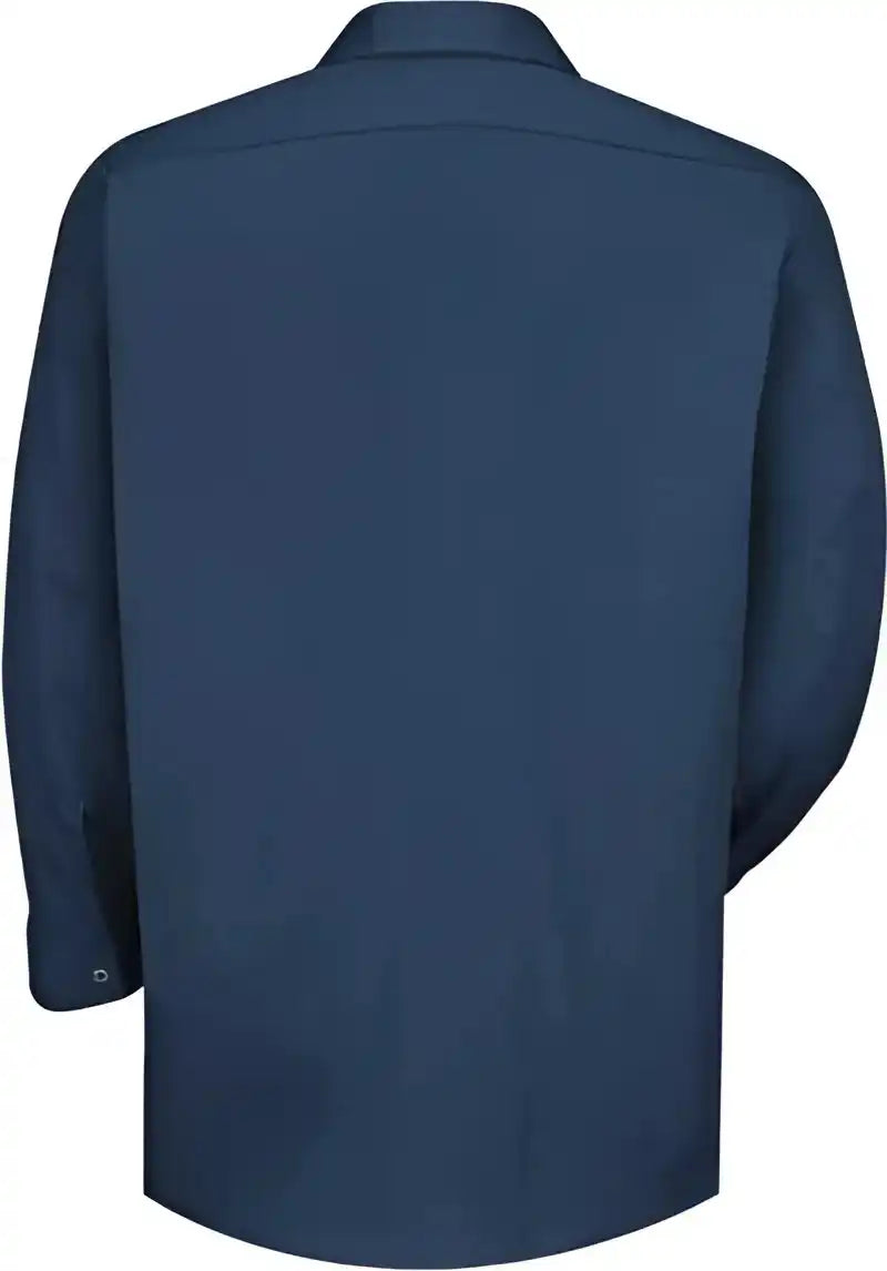 Red Kap Sc16 Long Sleeve Specialized Cotton Work Shirt Navy